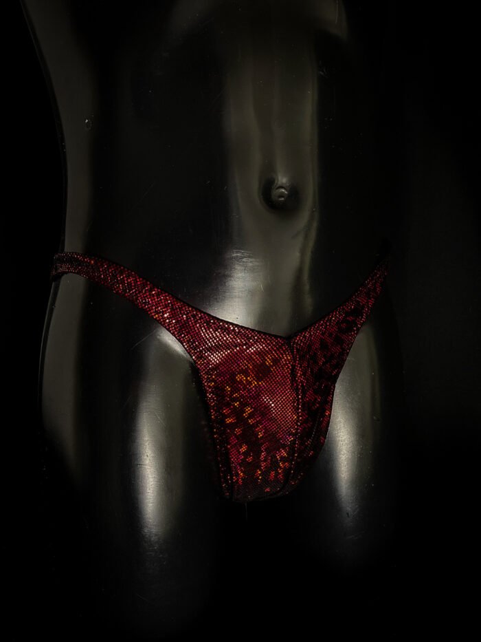 Heren trunk Red-black hologram